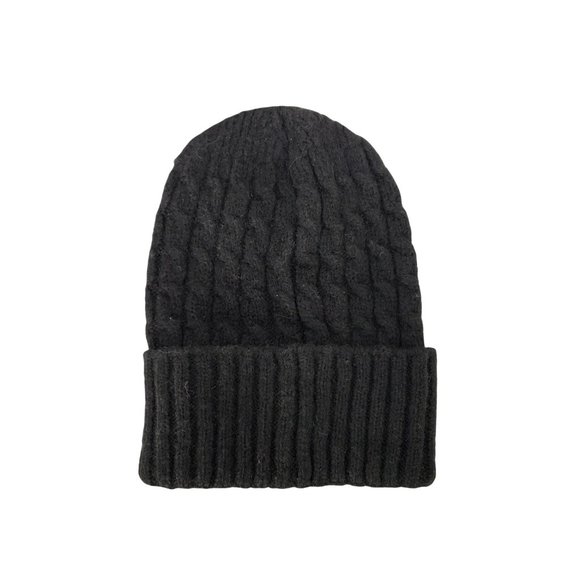 Creazioni‎ Ba-Bo Florence Made In Italy Black Pull-on Knit Hat Beanie New - Picture 1 of 6